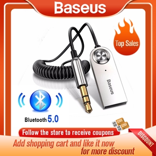 Baseus Aux อะแดปเตอร์รับสัญญาณเสียงบลูทูธ 5 . 0 4 . 2 4 . 0 สําหรับรถยนต์