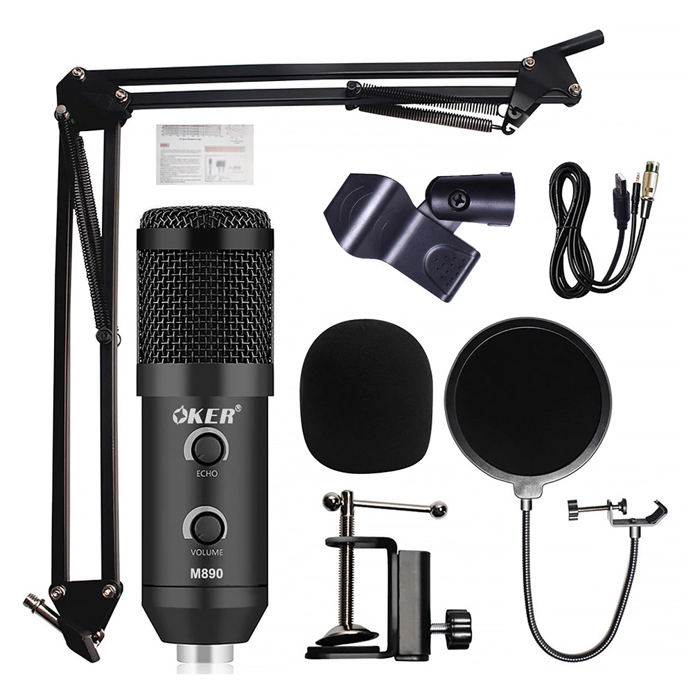 OKER M890 USB Condenser Microphone ไมค์โครโฟน