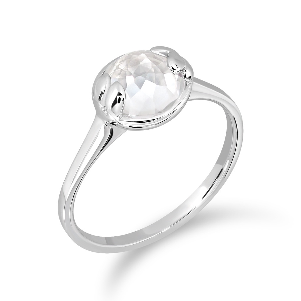 MIZUCHOL แหวนพลอยเสริมดวงวันพฤหัสบดี Lucky Me White Topaz Ring ราคา ถูกที่สุด ดีลบีเคเค แกลเลอรีภาพที่ 5