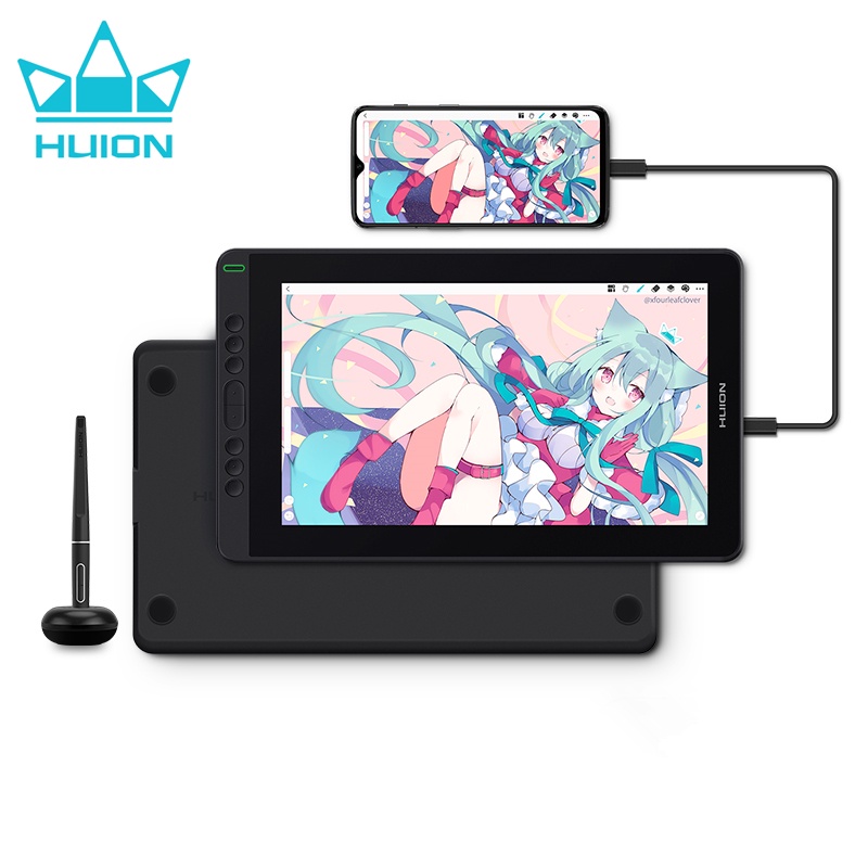 Huion Kamvas 13 Pen Display Graphics Tablet with Screen 120%sRGB Drawing Monitor Battery-free Stylus