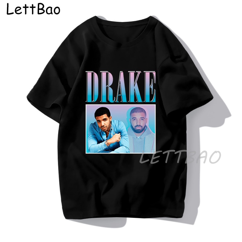 Drizzy Drake เสื้อยืดผ้าฝ้ายพิมพ์ลาย Juice Wrld Camisetas Hombre แฟชั่น ...