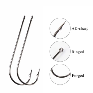 1 Pack High Carbon Steel Fishing Hook Worm Hooks Fishing Tackle