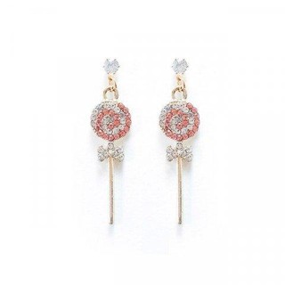 ต่างหูก้านเงิน 925 silver lollipop premium earring