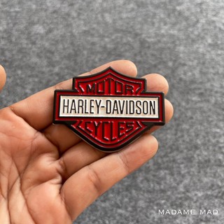 โลโก้ HARLEY DAVIDSAN ชิ้นงานโลหะ ขนาด 5.7x4.4cm