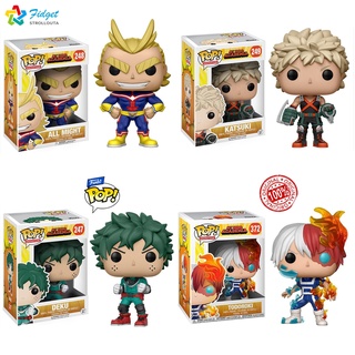 Funko Pop! ฟิกเกอร์ My Hero Academia Midoriya Izuku #247 / Bakugou Katsuki #249 / ทั้งหมดอาจ #248 / Todoroki Shoto #โมเดลตุ๊กตาฟิกเกอร์ PVC ไวนิล 372 Anime ของเล่นสะสม สําหรับเด็ก