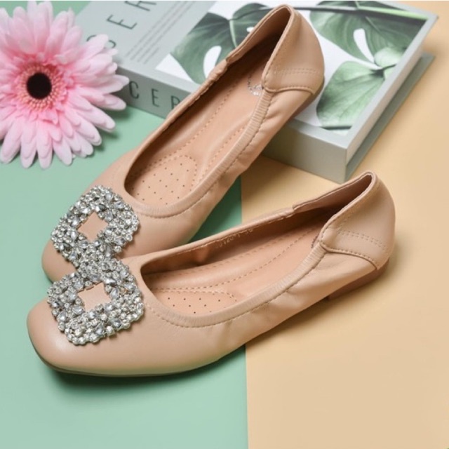 มีส้นแบน/ส้นสูง 1 นิ้ว💎รองเท้าทำงาน รองเท้าผู้หญิง ผลิตโรงงาน de shoes house