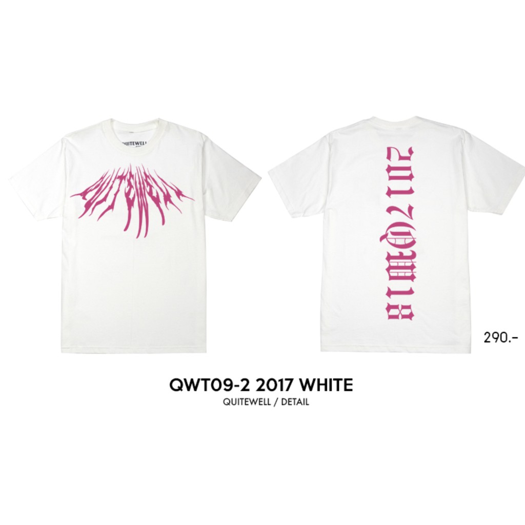 QWT09-2 2017 WHITE เสื้อยืดสีขาว