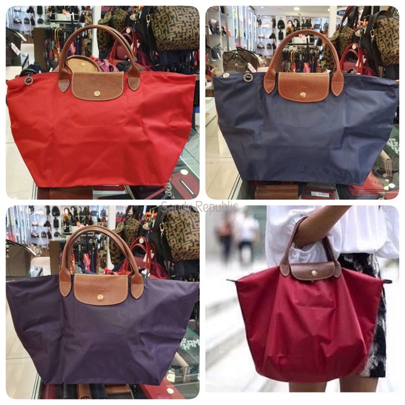 พร้อมส่ง * Longchamp รุ่น classic ไซส์ M หูสั้น (เลือกสีด้านใน)