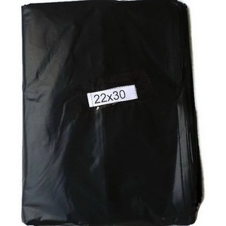 papamami Black Garbage bag ถุงขยะ ถุงใส่ขยะ ขนาด 22นิ้วx30นิ้ว บรรจุ 15 ก.ก - สีดำ