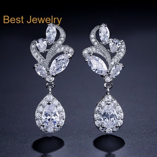 Best Jewelryต่างหูเพชรเกรดพรีเมี่ยม ประกายไฟเทียเท่าเพชรแท้ เครื่องประดับออกงาน เกรดสวย สร้อยเพชร รับ dropship