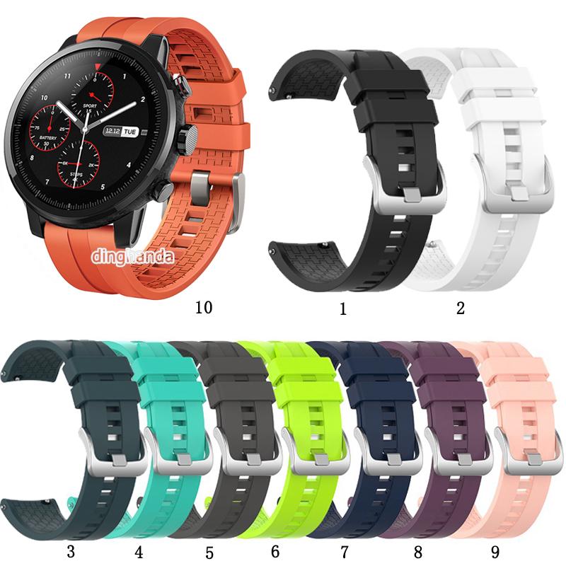 สายนาฬิกาซิลิโคนสำหรับ Huami Amazfit Stratos 2 2S 3