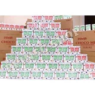 (พร้อมส่ง) 1 กล่องเล็กdelfi choco mini pepermint&assorted ชอคโกแลตมิ้น ขนมวัยเด็ก ขนมยุค 90**
