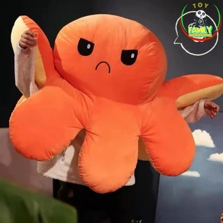 ตุ๊กตาหมึก หลายอารมณ์ เปลี่ยนหน้าได้ 2ขนาด 90CM 130CM น่ารักนุ่มฟู เขียนการ์ดอวยพรได้ วันครบรอบ วันปัจฉิม วันเกิด