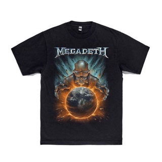 เสื้อยืดคอกลมเสื้อยืด พิมพ์ลาย Megadeth BAND METAL | เสื้อยืด ขนาดใหญ่ สีดํา | รองเท้าบูท | เพลงร็อค | ผู้ใหญ่ ผู้หญิง ผ