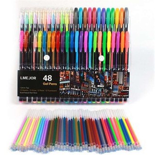 ปากกาหมึกนีออนสำหรับนักเรียน 48 ชิ้น