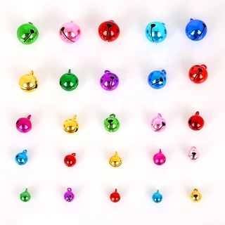 กระดิ่งโลหะสีทองสีเงินสําหรับตกแต่งบ้าน