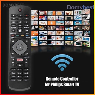 Domybest รีโมทควบคุมแบบเปลี่ยนสําหรับ Philips Smart Tv 12 32Pfs6401 60 32Pft5501