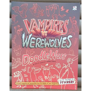 Vampires Werewolves doodle book