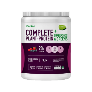 [ส่งฟรี] Plantae Complete Plant Protein รส มิกซ์เบอรี่ 1 กระปุก : Superfoods & Greens โปรตีนพืช ไฟเบอร์ ลดน้ำหนัก