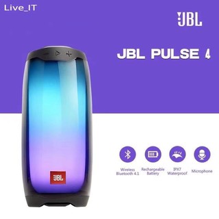 ลำโพงบลูทูธJBL_PULSE4 เพลง จังหวะ 4ลพโพงบลูธูท เอฟเฟกต์แสงพราวเสียงเซอร์ราวด์ซับวูฟเฟอร์ หน้าสาย