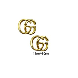 โลหะตกแต่งเล็บ อะไหล่ญี่ปุ่น GG จิวเวลรี่ติดเล็บ ตกแต่งเล็บ ชุด10 ชิ้น