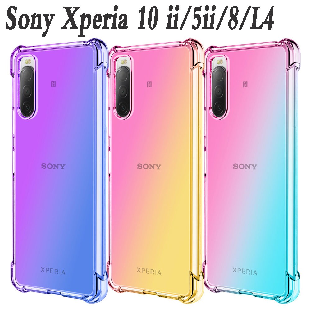 Sony Xperia 10 ii เคส Sony Xperia 5 ii/L4/Sony Xperia 8 Xperia 1ii เคสโทรศัพท ์ มือถือไล ่ ระดับสีสีสีสีป ้ องกันการตก
