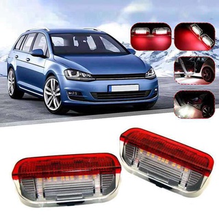 โปรเจคเตอร์ไฟเตือน LED ติดประตูรถยนต์ สําหรับ Golf 6 7 Jetta MK5 MK6 Passat B6 B7 CC TIGUAN Scirocco 2 ชิ้น