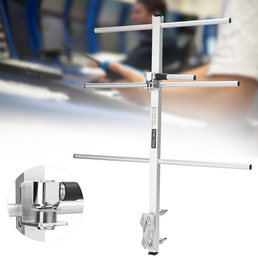 Yagi เสาอากาศ UHF430-450MHz High Gain 7DBd SO239 Connector Yagi Gamma เสาอากาศ fit สําหรับ TYT MD398