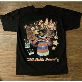 เสื้อยืดสีขาวเสื้อยืด พิมพ์ลาย Kanye West College Dropout Bootleg Rap สไตล์ฮิปฮอป เรโทร สําหรับของขวัญS-4XL