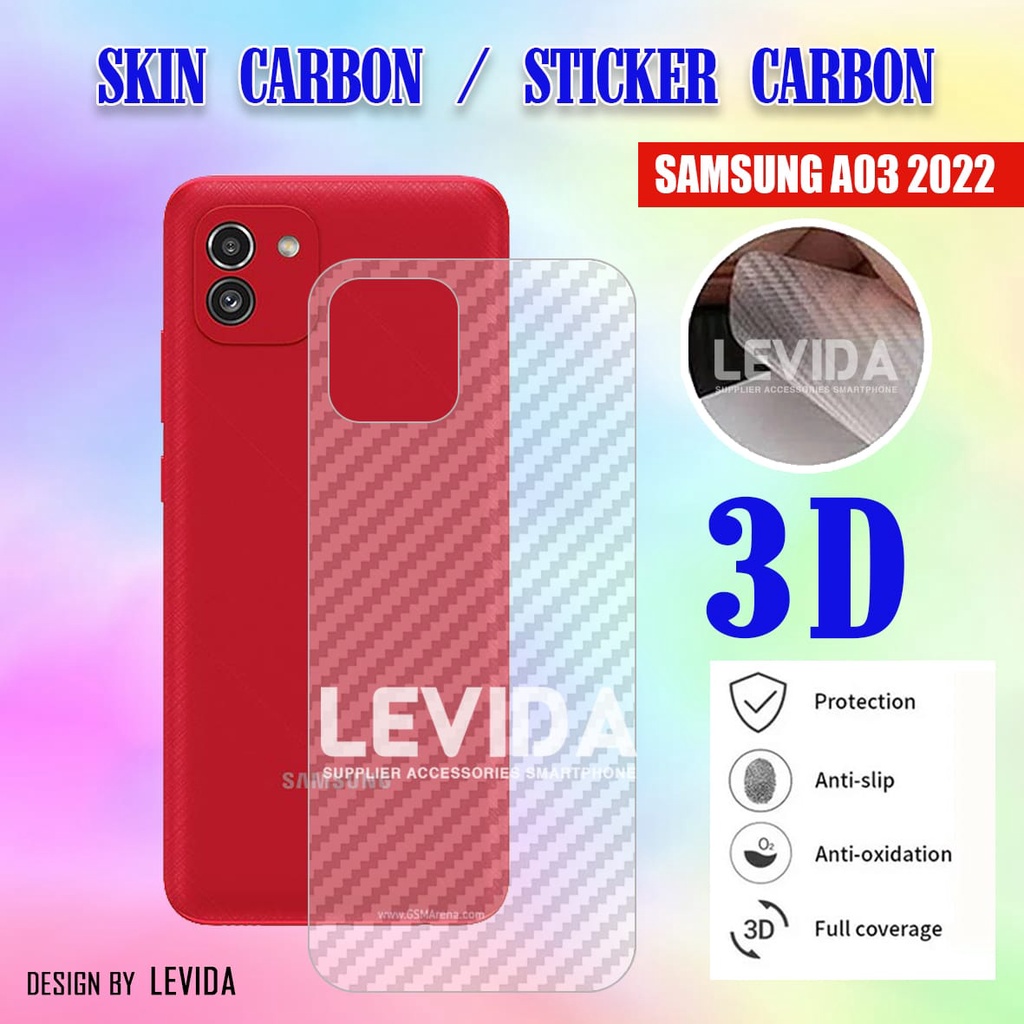 Samsung A03 Samsung A03 Core Samsung A22 4G Samsung M52 5G Samsung A52 4G Back Skin Carbon Garskin A
