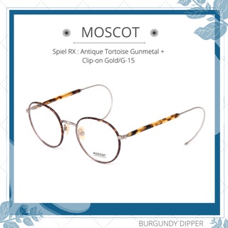 กรอบแว่นตา Moscot  Spiel Clip Package : Tortoise Gunmetal/Green sz.50