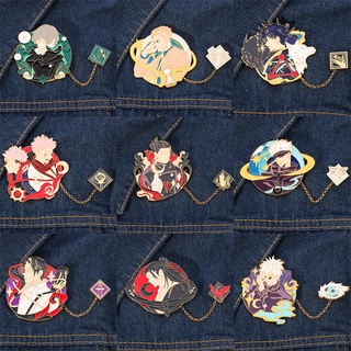 อะนิเมะ Jujutsu Kaisen เข็มกลัด Badge คอสเพลย์โลหะ Man Woman เข็มกลัด Pin Prop อุปกรณ์เสริม Gift