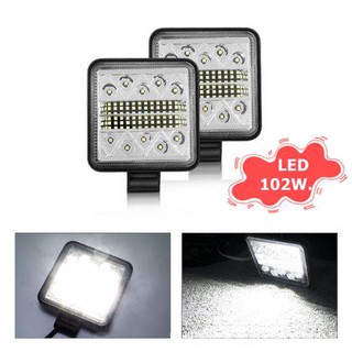 ไฟสปอร์ตไลท์ 36LED 102w ติดรถยนต์ รถบรรทุก ออฟโรด ATV