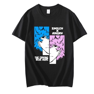 DRG 100%Cotton Tokyo Revengers Angry Smiley Japanese Anime T-shirt Graphic Print T Shirt Oversized Tops Mens Tees