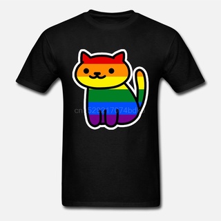 เสื้อยืดคอกลม แขนสั้น ผ้าฝ้าย พิมพ์ลาย Neko Pride Gay BAlndp10KOhdgc50 สําหรับผู้ชายสามารถปรับแต่งได้