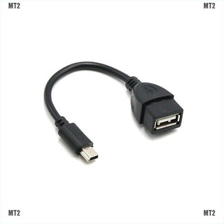 (MT 2 &amp; TH) สายเคเบิ้ลอะแดปเตอร์ Mini USB Male to USB Female สําหรับรถยนต์ OTG Video