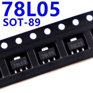 พร้อมส่ง* ชิปวงจรควบคุมแรงดันไฟฟ้า SMD SOT-89 78L05 5V 100MA 1 ชิ้น