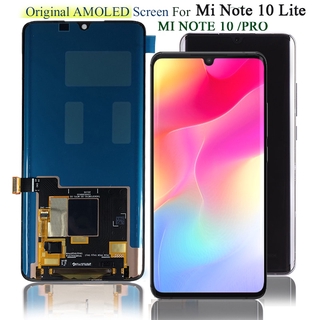 อะไหล่หน้าจอสัมผัสดิจิทัล LCD AMOLED แบบเปลี่ยน สําหรับ Xiaomi Mi Note 10 Lite Mi Note 10 Mi Note 10 Pro Mi CC9 Pro