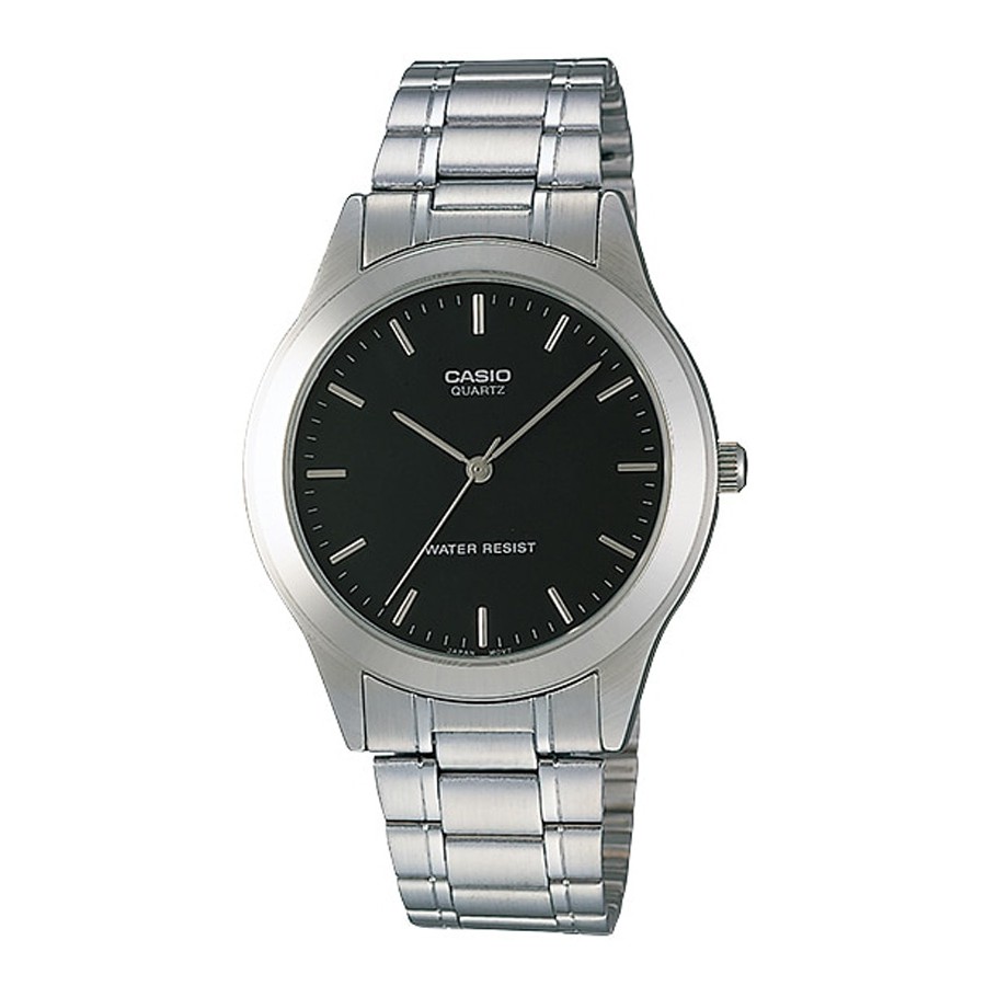 Casio Standard นาฬิกาข้อมือผู้ชาย สายสแตนเลส รุ่น MTP-1128,MTP-1128A,MTP-1128A-1A - สีเงิน
