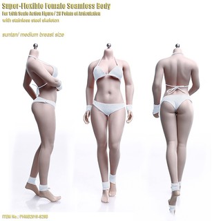 27.8CM 1/6 Super Flexible Micro Fat Girl Pale/Suntan Skin Female Mid Bust Seamless Body S29A/S29B Model for 12 Figure