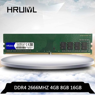 Hruiyl หน่วยความจําคอมพิวเตอร์ตั้งโต๊ะ ddr 4 4GB 8GB 16GB ram 2666V 2666mhz ddr4 PC4-2666 4G 8G 16G