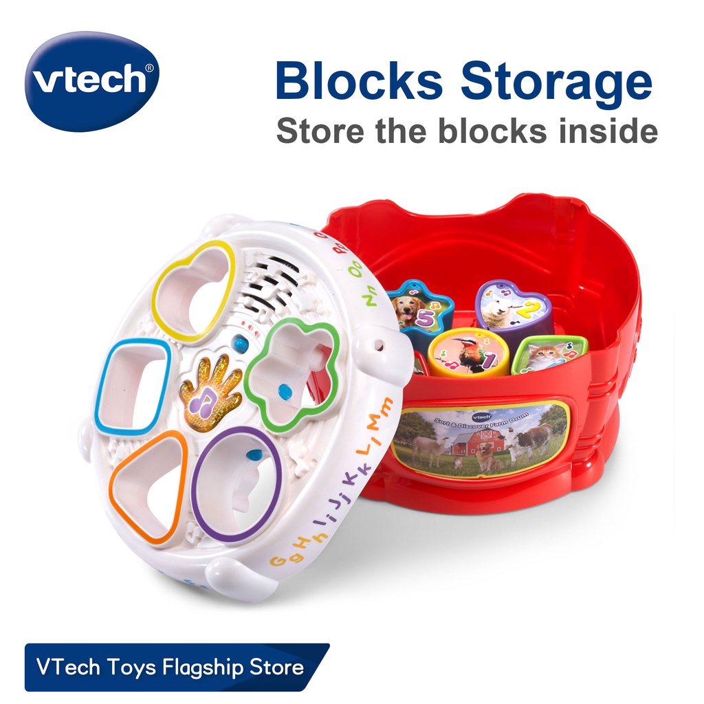 VTech Sort Discover Drum Shape Sorter Sorting Block Toys Baby Drum 6