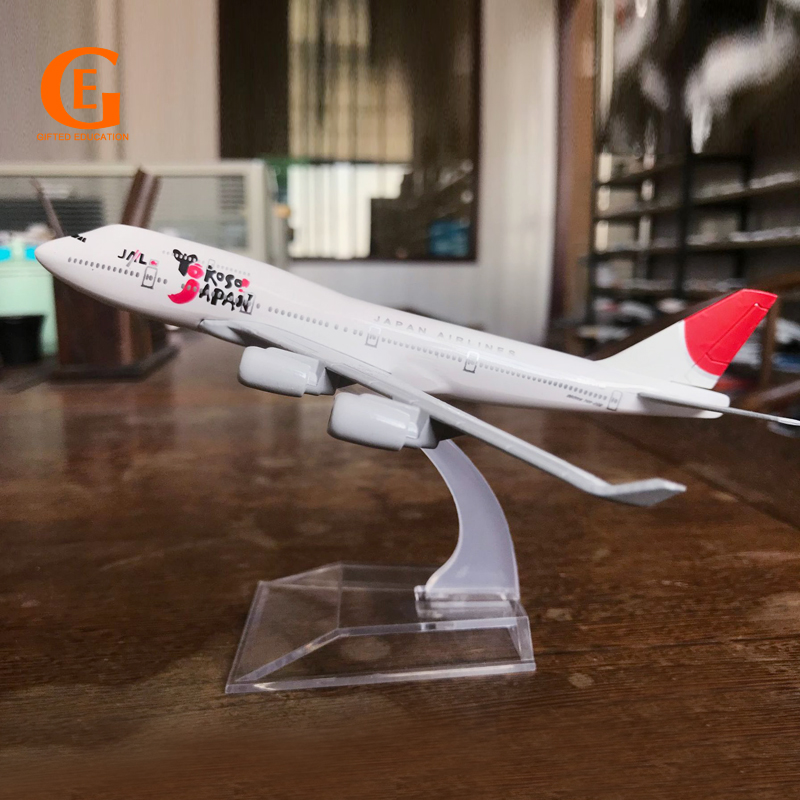 Japan Airlines YOKOSO โบอิ้ง 747 เครื่องบินรุ่น B747 เครื่องบินโลหะหล่อเครื่องบินการบินคอลเลกชันของเ