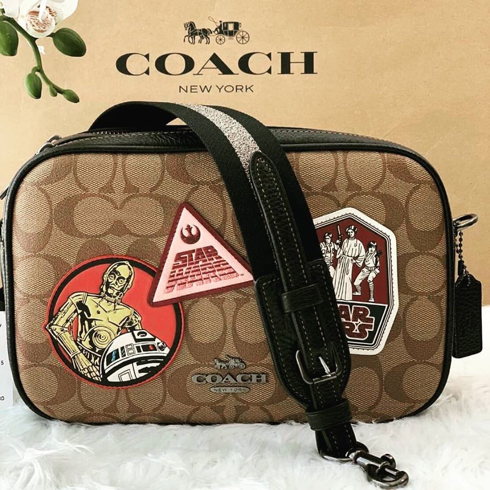 COACH STAR WARS X COACH JES CROSSBODY IN SIGNATURE CANVAS WITH PATCHES