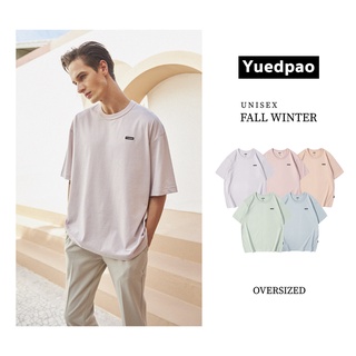 Yuedpao เสื้อยืด OVERSIZE รับประกันไม่ย้วย 2 ปี เสื้อยืดสีพื้น OVERSIZE_Set Pastel