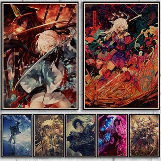 โปสเตอร์ ลายการ์ตูนอนิเมะ Fate stay Night Fate Grand Order สําหรับตกแต่งผนังบ้าน