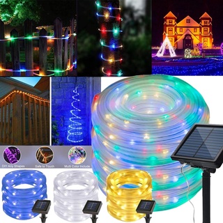 ✨พร้อมส่ง 7/12/22M ไฟกระพริบ ไฟตกแต่ง ไฟเส้น LED ใช้พลังงานแสงอาทิตย์ แบบกันน้ำ สำหรับประดับตกแต่ง ตกแต่งสวนกลางแจ้ง