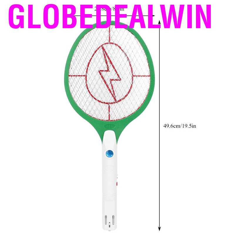 Globedealwin EU Plug 220V Electric Bug Zapper Racket Handheld ...