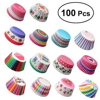 【AG】100Pcs Lovely Cupcake Cake Paper Cup Baking Chocolate Glutinous Rice Tray Decor