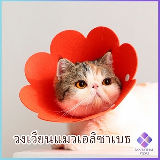 ปลอกคอดอกไม้ คอลล่าแมว ปลอกคอกันเลีย คอลล่าสุนัข  Cat coll